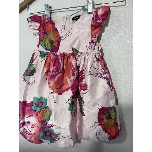 Baby Gap Baby Girls Floral Dress Holiday Bubble Size 18 - 24 Months 2T Party - Picture 2 of 8